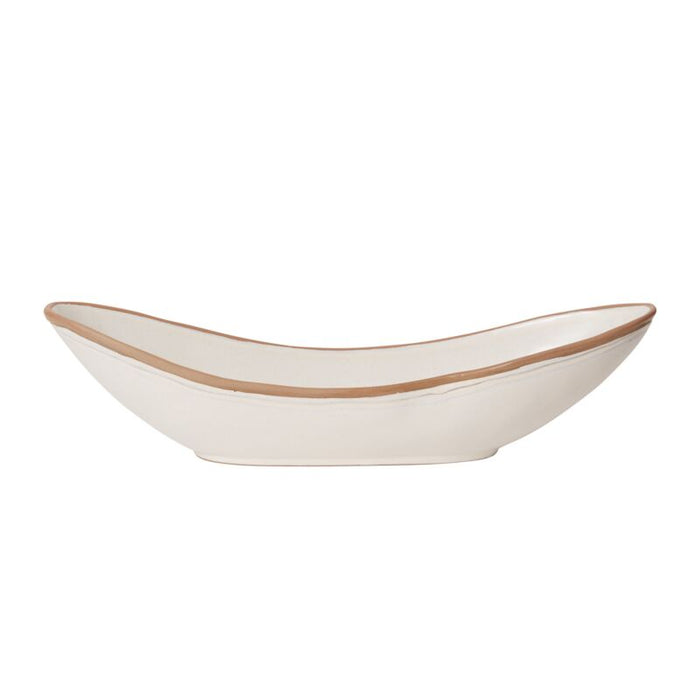 Design Shop White Kelyfos Bowl, 20" X 5".