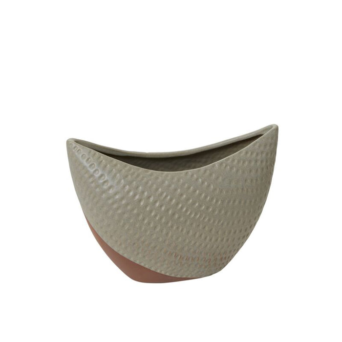 Design Shop Tan Katerina Collection Boat, 12.25" X 8.75".