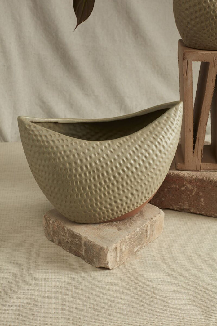 Design Shop Tan Katerina Collection Boat, 12.25" X 8.75".