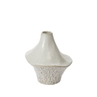 Design Shop Off-White Cornett Vase, 10.75" X 11.5".