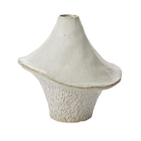 Design Shop Off-White Cornett Vase, 16.25" X 16".
