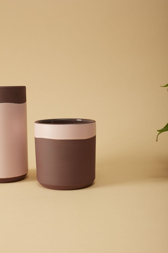 Design Shop Pink Karlek Collection Pot, 4.75" X 5".