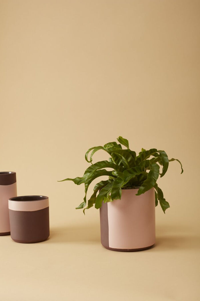 Design Shop Pink Karlek Collection Pot, 6.25" X 6.75"