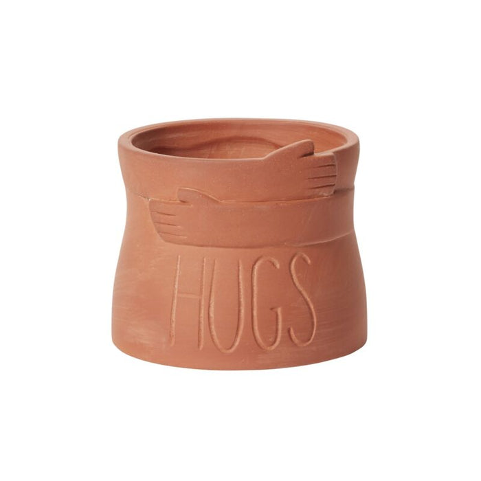 Design Shop Terracotta Big Hugs Pot, 6.75" X 5.5"