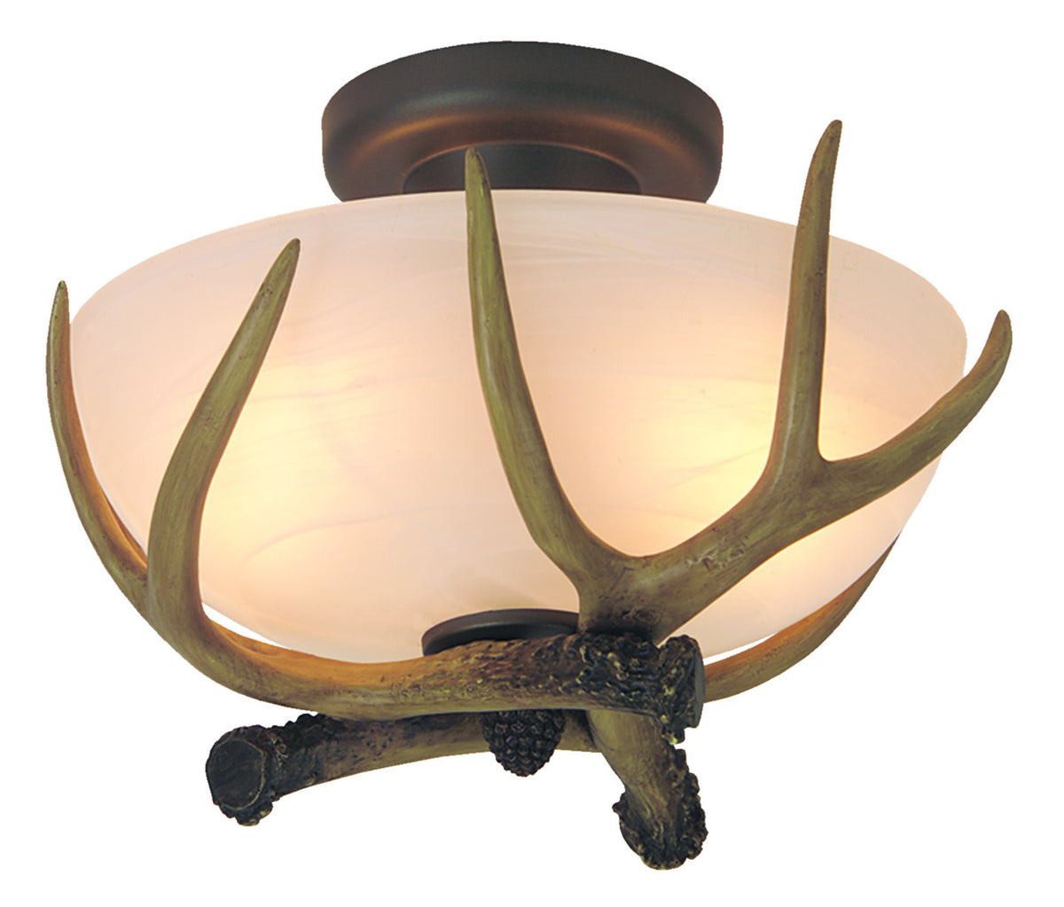 Craftmade - X1611-EB - Two Light Semi Flush Mount - X1611 flush - European Bronze