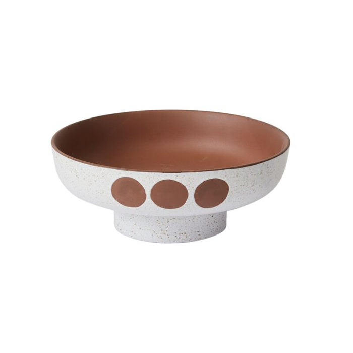 Design Shop Terracotta Pacaya Collection Serving Bowl, 9.75" X 3.75".