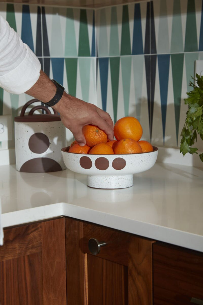 Design Shop Terracotta Pacaya Collection Serving Bowl, 9.75" X 3.75".