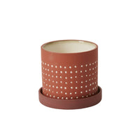 Design Shop Brown Salamanca Pot, 5.5" X 5".