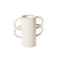 Design Shop Off-White Ohanna Vase, 8.25" X 8"