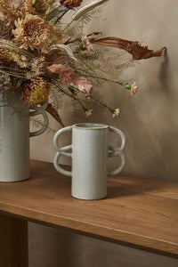 Design Shop Off-White Ohanna Vase, 8.25" X 8"