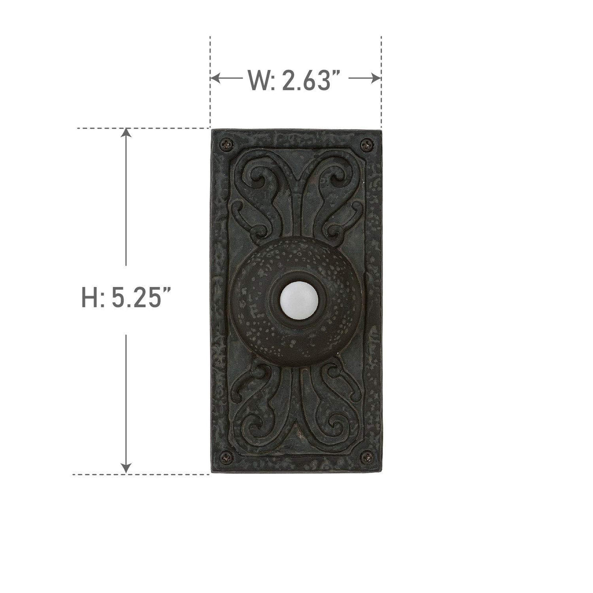 Craftmade - PB3037-WB - LED Lighted Push Button - Push Button-Surface Mount - Weathered Black
