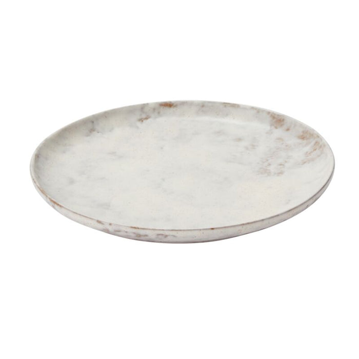 Design Shop Off-White Kavala Collection Cloud Dinner Plate, 10" X 1", Set of 4.