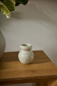 Design Shop White Igneous Vase, 4" X 4.75", Set of 2.