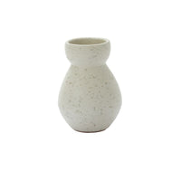 Design Shop White Igneous Vase, 5.25" X 7.5"