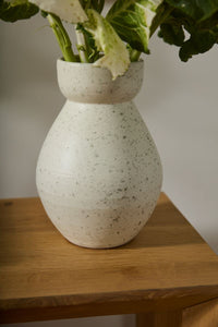 Design Shop White Igneous Vase, 8" X 11.75"