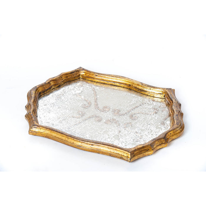 Abigails Vendome Tray, Antique Fabric Surface