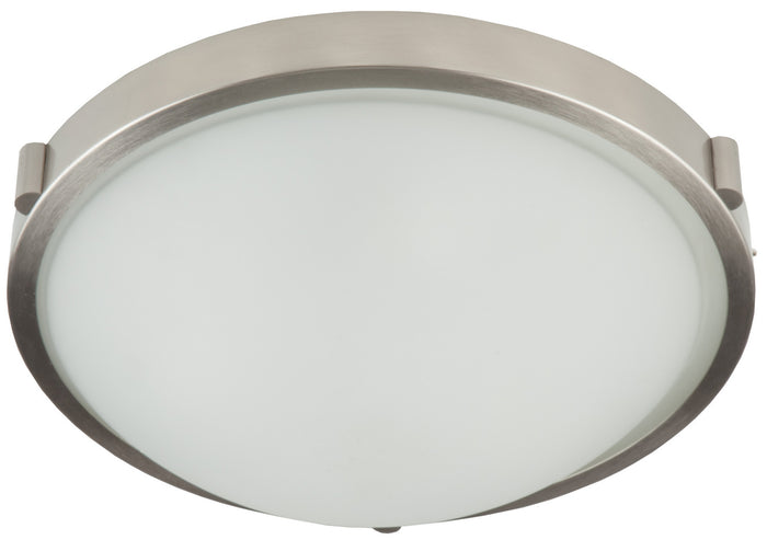 Artcraft One Light Flush Mount from the Boise collection in Brushed Nickel finish