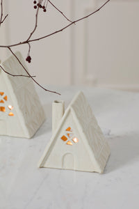 Design Shop Quilted Cabin 5.5"x 4"x 5.5", Set of 2