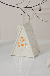Design Shop Quilted Cabin 5.5"x 5"x 7", Set of 2