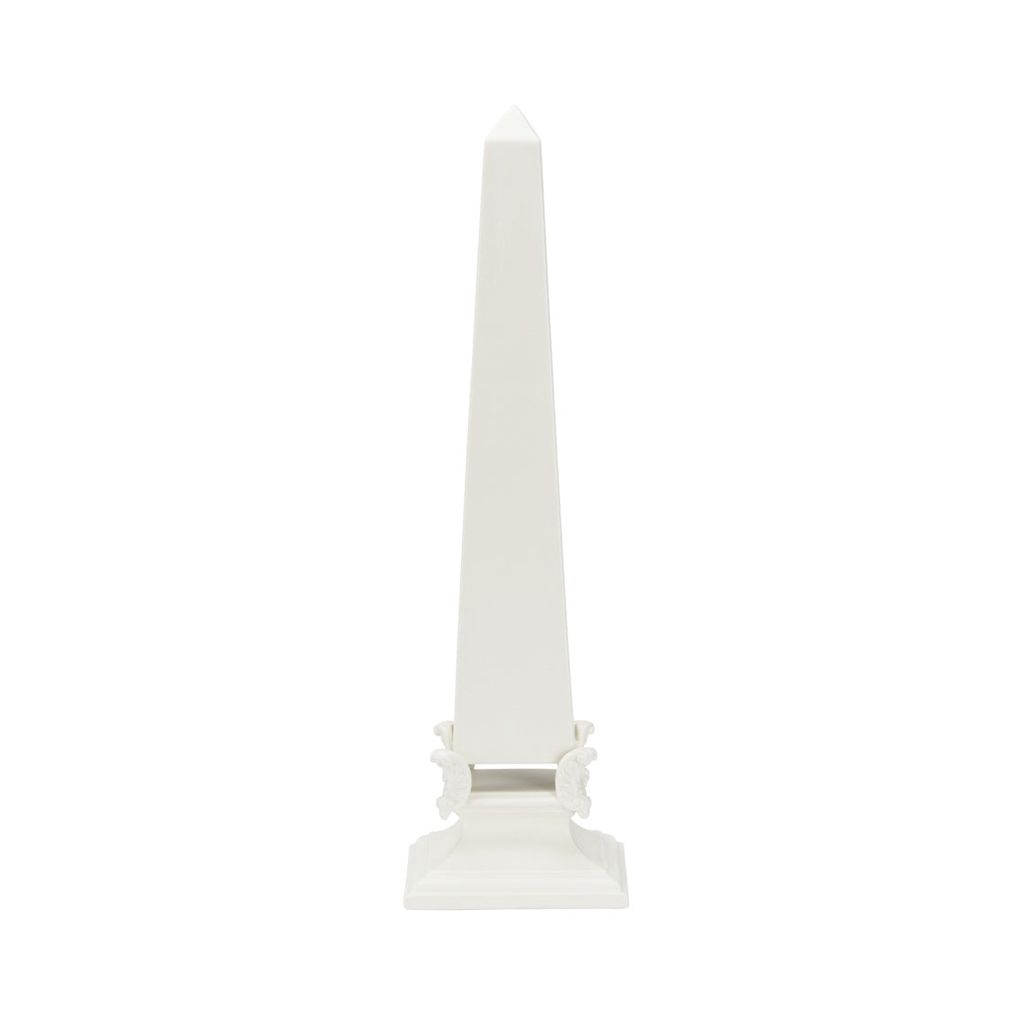 Chelsea House White Neoclassical Obelisk - LG