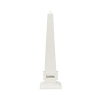 Chelsea House White Neoclassical Obelisk - LG