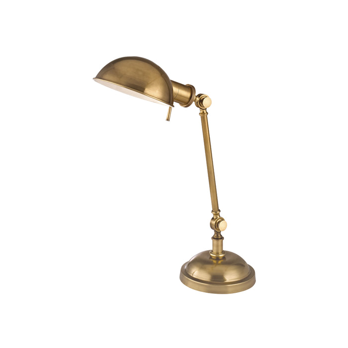 Hudson Valley One Light Table Lamp from the Girard collection in Vintage Brass finish
