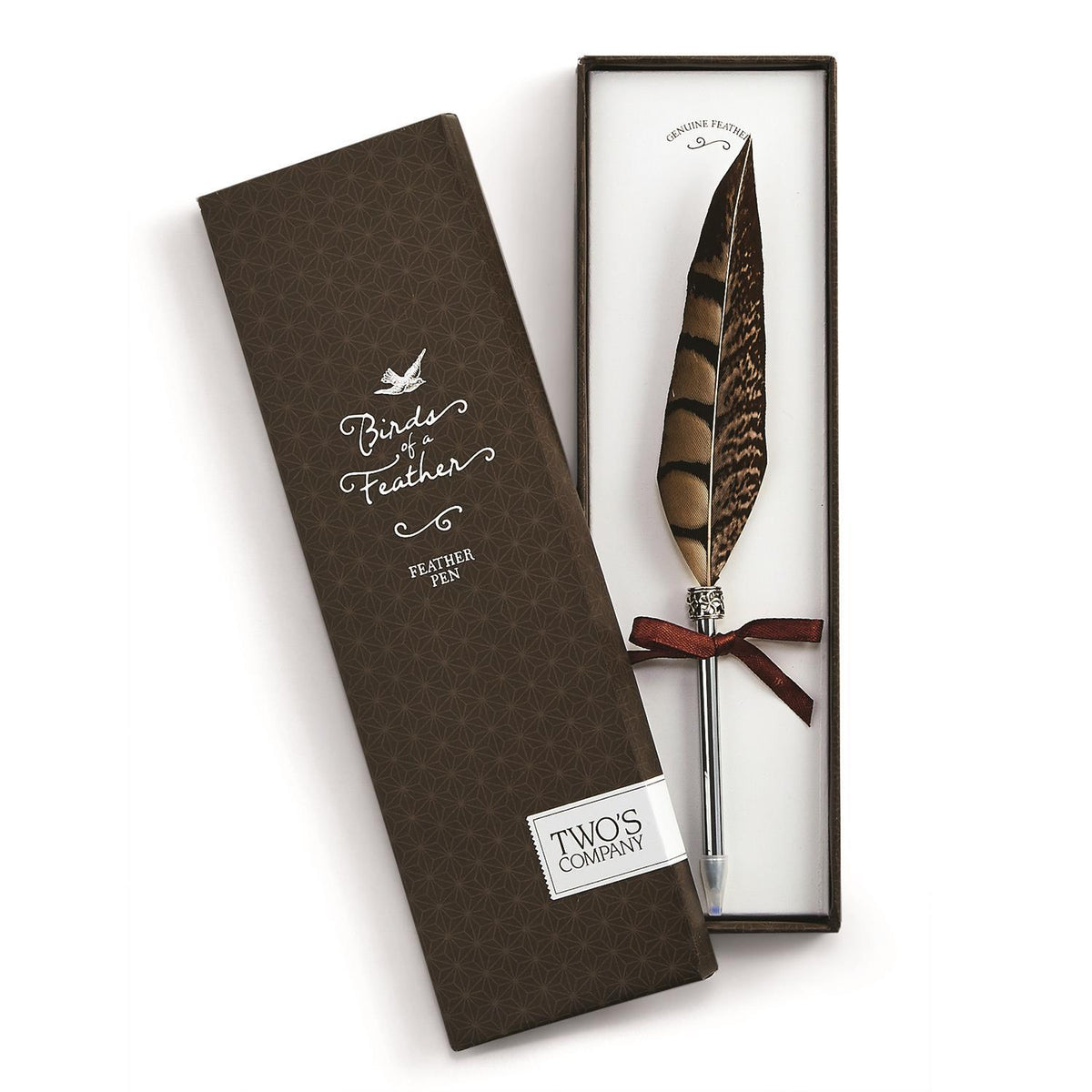 Design Shop Vintage Feather Pen in Gift Box, Set of 4.