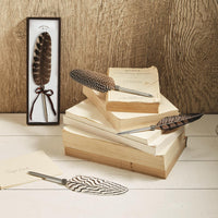 Design Shop Vintage Feather Pen in Gift Box, Set of 4.
