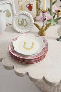Design Shop Good Luck Plate 8.25", Set of 4