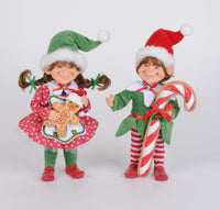 Karen Didion Red Polka Dot Candy Cane Elf Set