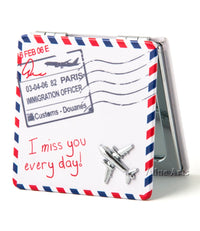 Design Shop I Miss You Every Day Envelop Travel Mirror
