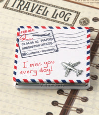 Design Shop I Miss You Every Day Envelop Travel Mirror