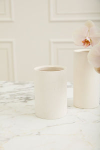 Design Shop Off-White Tobago Vase, 4" X 5.75", Set of 4.