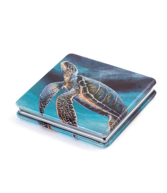 Green Sea Turtle Compact Mirror