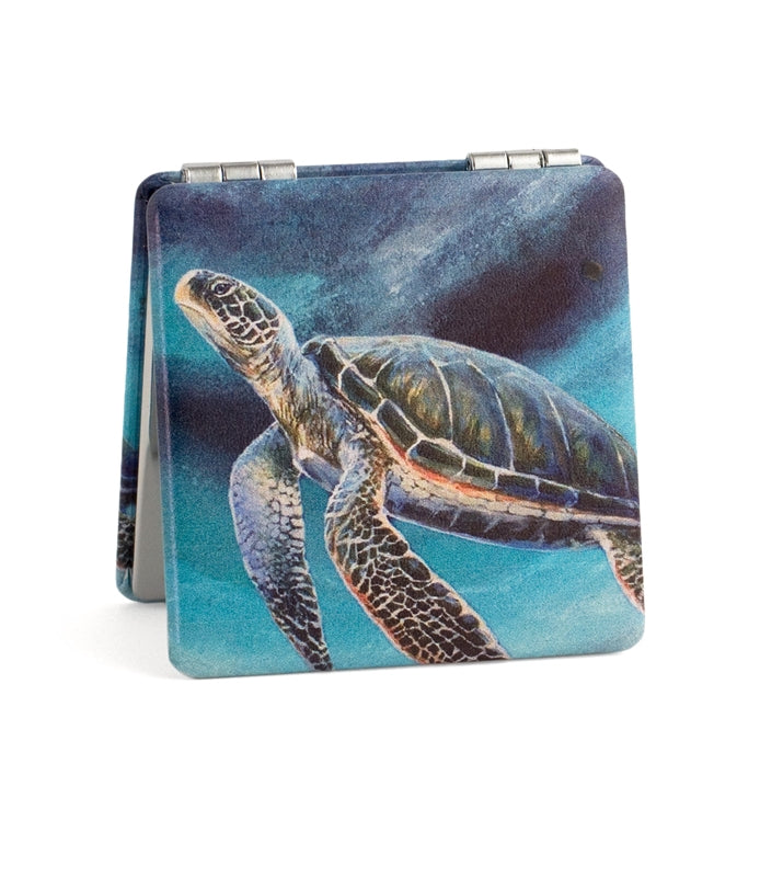 Green Sea Turtle Compact Mirror