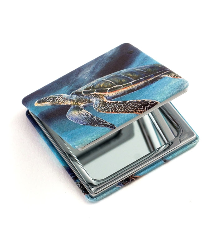 Green Sea Turtle Compact Mirror