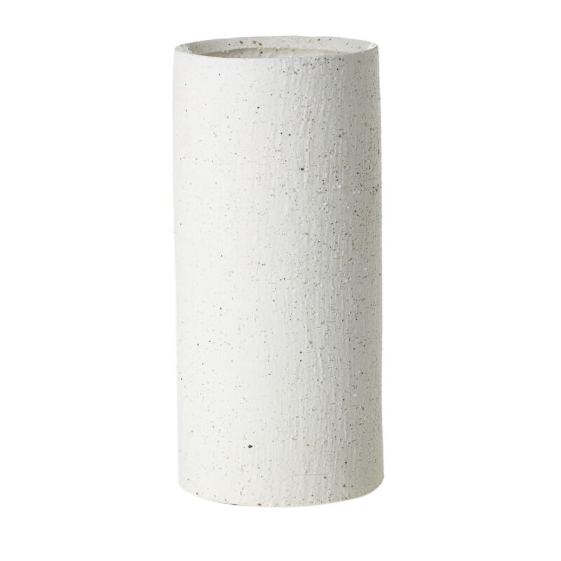 Design Shop Off-White Tobago Vase, 3.75" X 8", Set of 4.