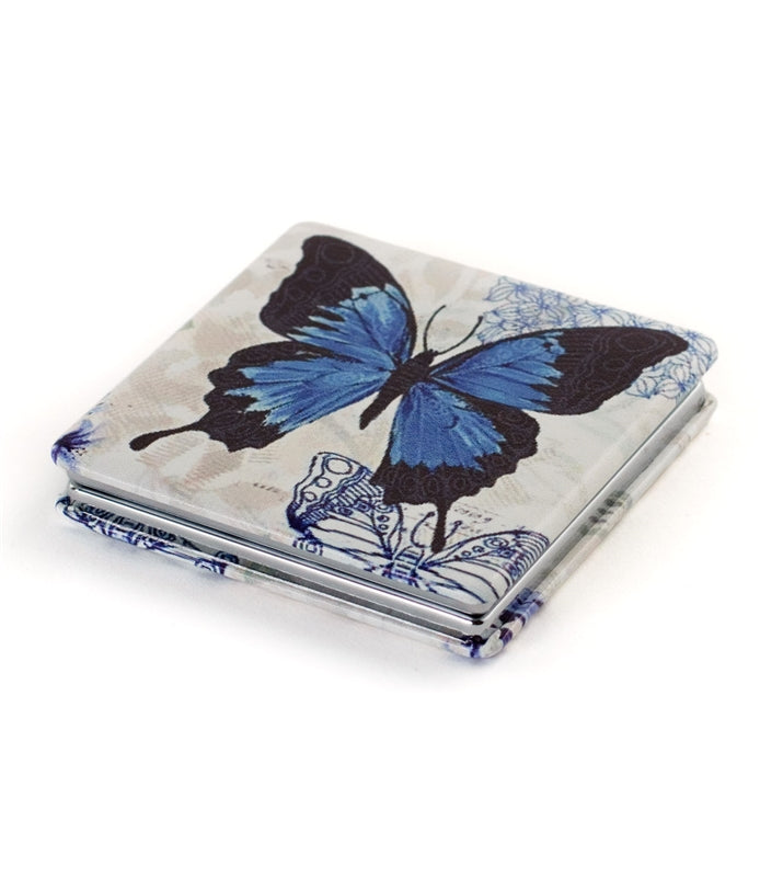 Design Shop Blue Butterfly Travel Mirror