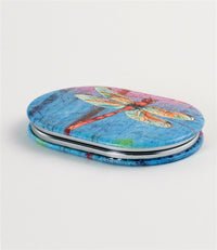 Dragonfly Oval Compact Mirror