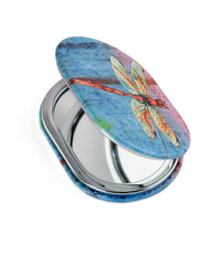 Dragonfly Oval Compact Mirror