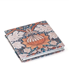 Design Shop Orange Floral Square Travel Mirror