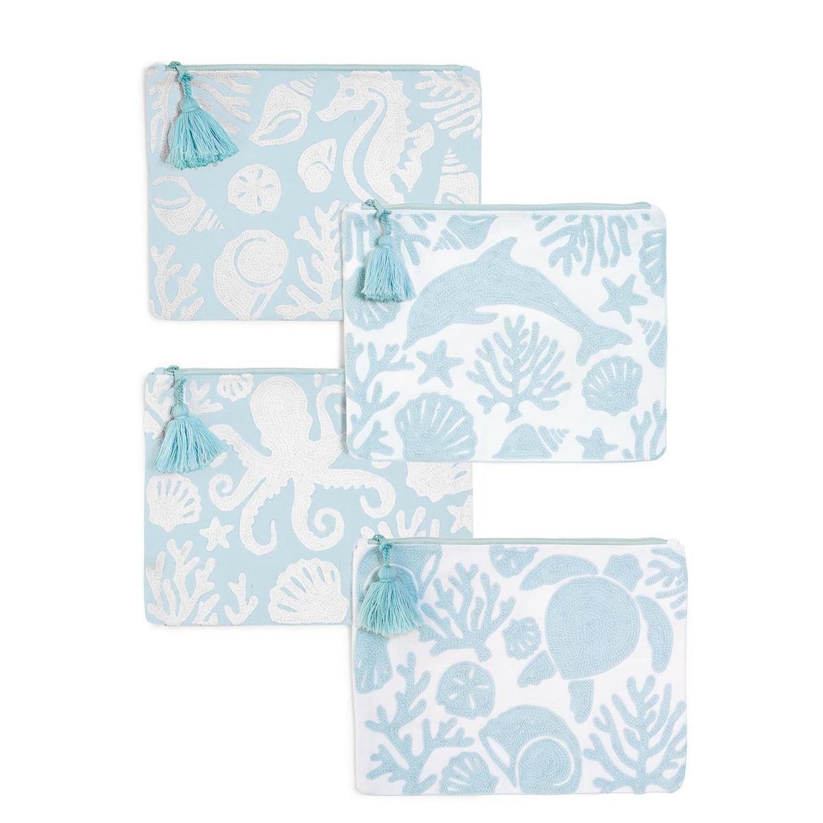 Design Shop At The Shore Embroidered Multipurpose Pouch