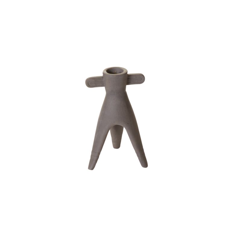 Design Shop Black Montezuma Candleholder, 3" X 6", Set of 2.