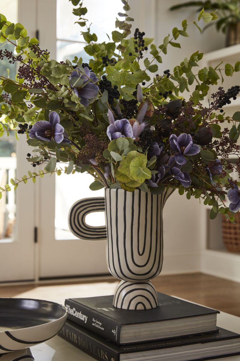 Design Shop White Contour Collection Pitcher, 9.5" X 10.25".