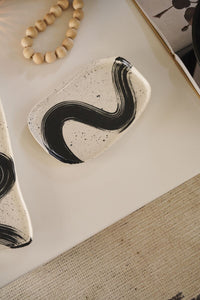 Design Shop Black Gesture Tray, 12.25" X 1", Set of 2.