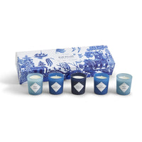 Blue Willow Set of 5 Scented Candles In Gift Box