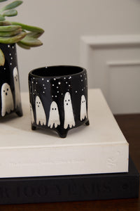 Design Shop Black Boo Collection Pot, 3.5" X 3.75".