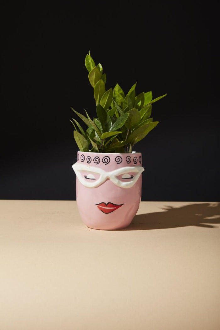 Design Shop Pink Fab Pot Flo, 4.5" X 4.75".