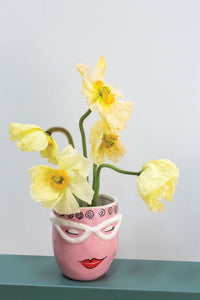 Design Shop Pink Fab Pot Flo, 4.5" X 4.75".