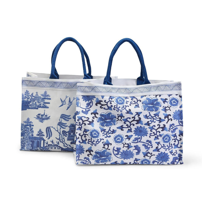 Design Shop Chinoiserie Tote Bag With Inside Pocket Assorted 2 Designs